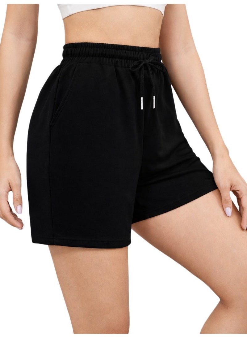 Nileton Plain Basic High-Rise Shorts - Image 2